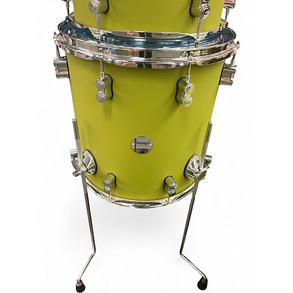 Used Pdp 4 Piece Concept Series Maple 4pc Fusion Shell Pack Satin Oli SATIN OLIVE Drum Kit