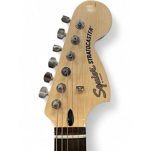 Used Squier Affinity Stratocaster Hss Black Solid Body Electric Guitar