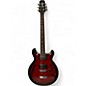 Used Hamer Newport Pro Trans Red Hollow Body Electric Guitar thumbnail