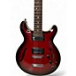 Used Hamer Newport Pro Trans Red Hollow Body Electric Guitar