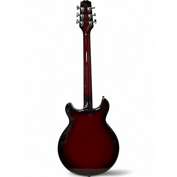 Used Hamer Newport Pro Trans Red Hollow Body Electric Guitar