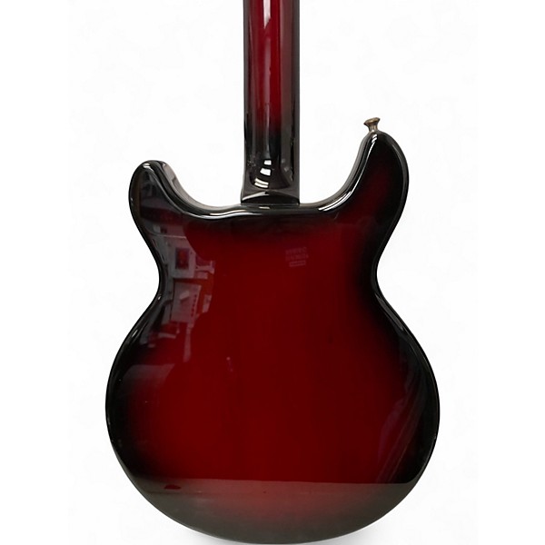 Used Hamer Newport Pro Trans Red Hollow Body Electric Guitar