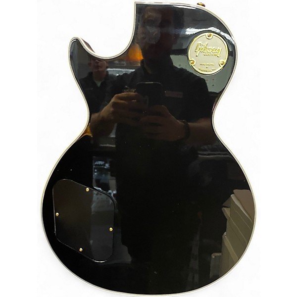 Used Gibson Les Paul Custom Black Solid Body Electric Guitar