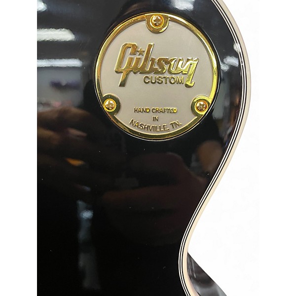 Used Gibson Les Paul Custom Black Solid Body Electric Guitar