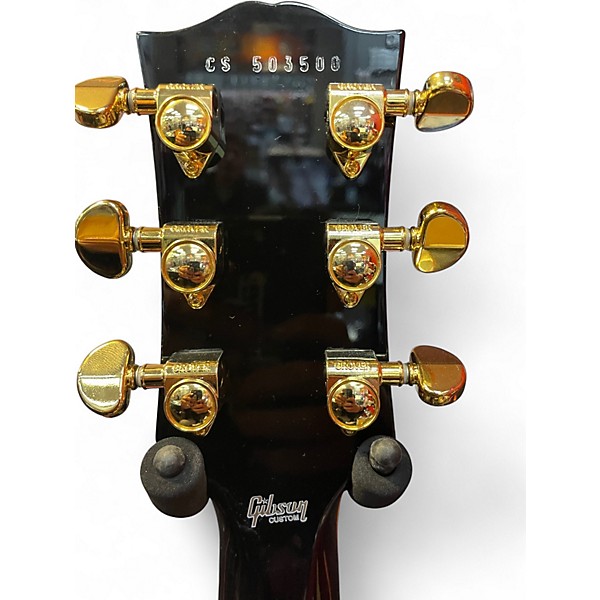 Used Gibson Les Paul Custom Black Solid Body Electric Guitar