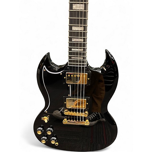 Used Epiphone SG Custom Left Handed Black Solid Body Electric Guitar
