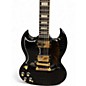 Used Epiphone SG Custom Left Handed Black Solid Body Electric Guitar