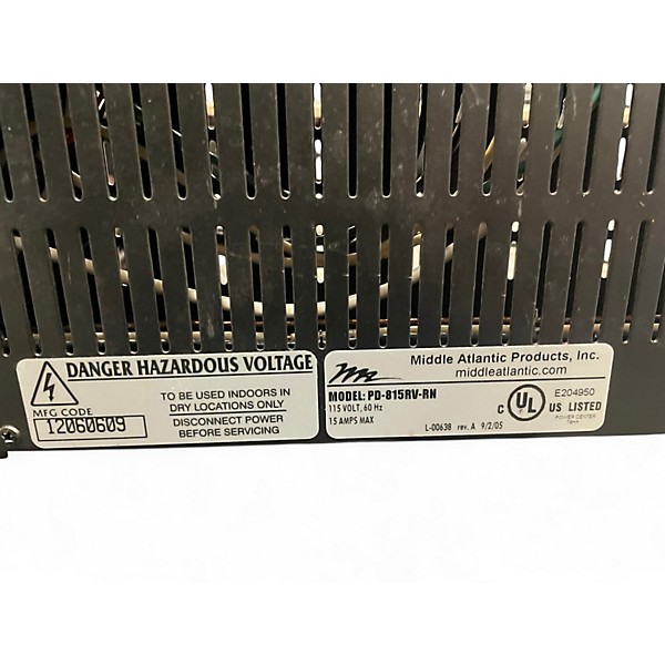 Used Middle Atlantic PDLT 815 RV RN Power Conditioner