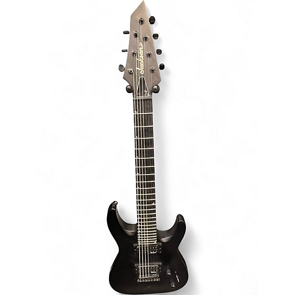 Used Jackson JS22-7 Dinky 7 String Flat Black Solid Body Electric Guitar