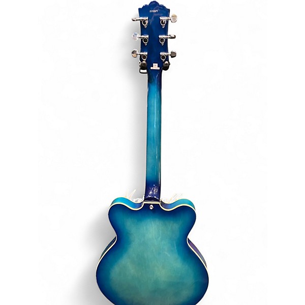 Used Eastwood Classic 6 Richard Lloyd Blue Burst Hollow Body Electric Guitar