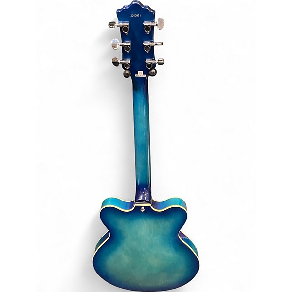 Used Eastwood Classic 6 Richard Lloyd Blue Burst Hollow Body Electric Guitar