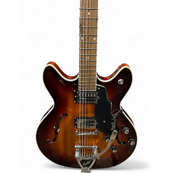 Used Guild SF1DCGVT CALIFORNIA BURST Hollow Body Electric Guitar