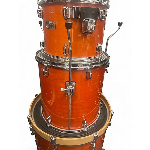 Used Mapex 6 Piece Meridian Birch Orange Birch Drum Kit