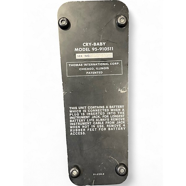 Vintage 1977 Thomas International Cry Baby 95-910511 Effect Pedal