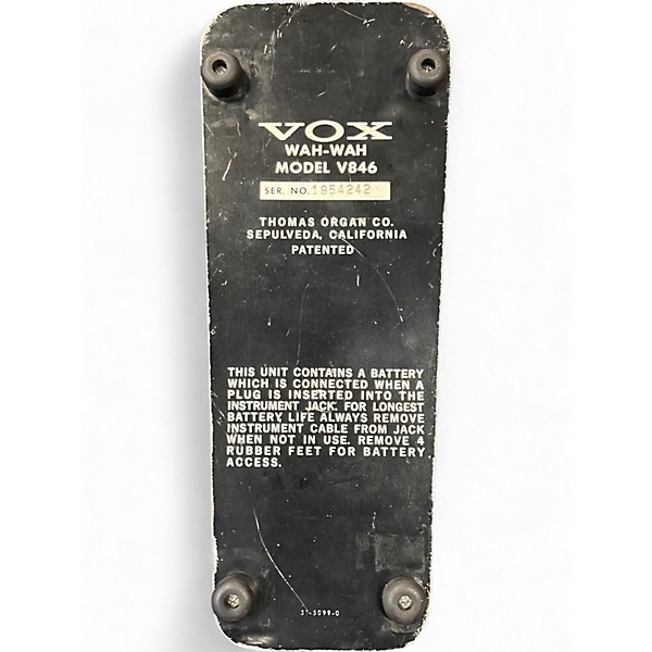 Vintage 1976 VOX V846 Effect Pedal