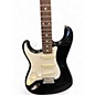 Used Squier 1986 Korean Stratocaster Left Handed Black Solid Body Electric Guitar