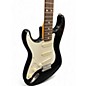 Used Squier 1986 Korean Stratocaster Left Handed Black Solid Body Electric Guitar