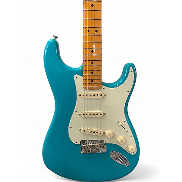 Used 2022 Fender American Professional II Stratocaster Miami Blue Solid Body Electric Guitar