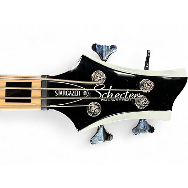 Used Schecter Guitar Research Stargazer 4 Gloss Black Electric Bass Guitar