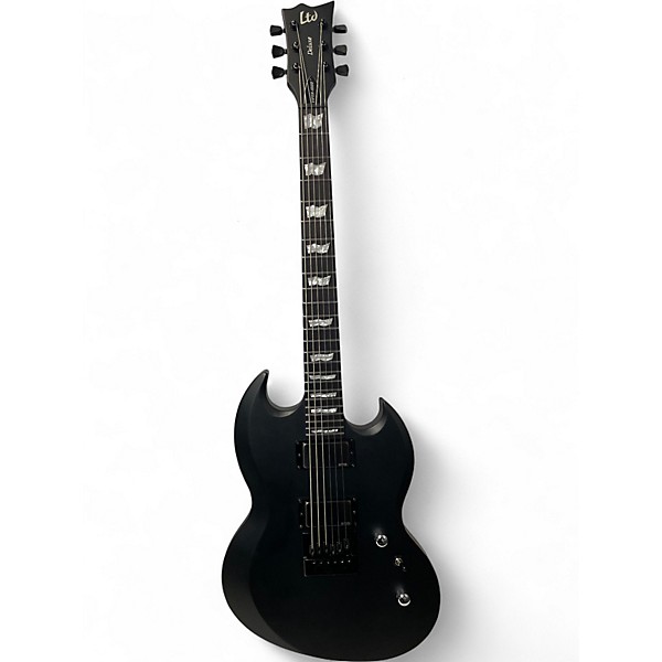 Used ESP LTD Deluxe Viper 1000 Satin Black Solid Body Electric Guitar