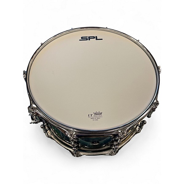 Used Sound Percussion Labs 14X8 468 SERIES TURQOISE BLUE FADE Drum