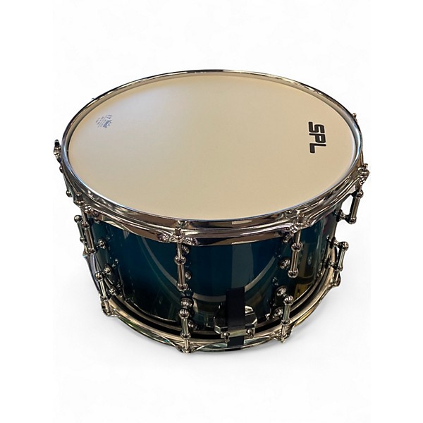 Used Sound Percussion Labs 14X8 468 SERIES TURQOISE BLUE FADE Drum