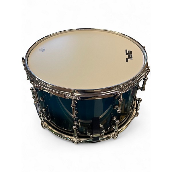 Used Sound Percussion Labs 14X8 468 SERIES TURQOISE BLUE FADE Drum
