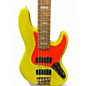 Used 2023 Fender MONONEON JAZZ BASS V NEON YELLOW Electric Bass Guitar