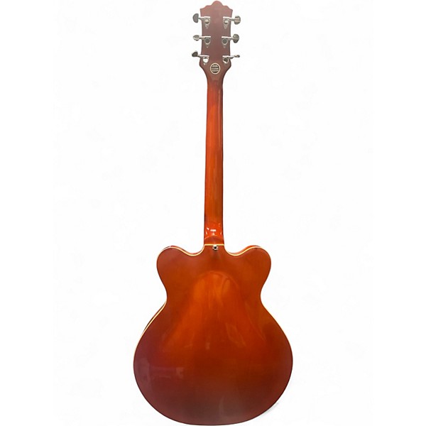 Used Eastwood Classic 6 Transparent Orange Hollow Body Electric Guitar