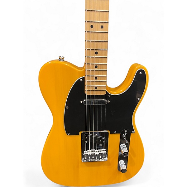 Used Fender Indonesian Standard Telecaster  Butterscotch Solid Body Electric Guitar