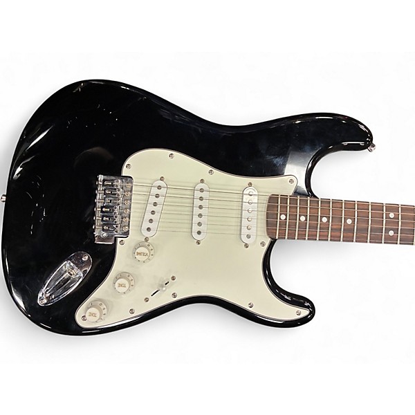 Used Squier Bullet Stratocaster Black Solid Body Electric Guitar