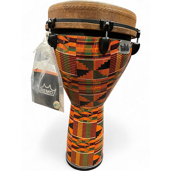 Used Remo Designer Series Key-Tuned Djembe Kintekloth 12 x24" Djembe