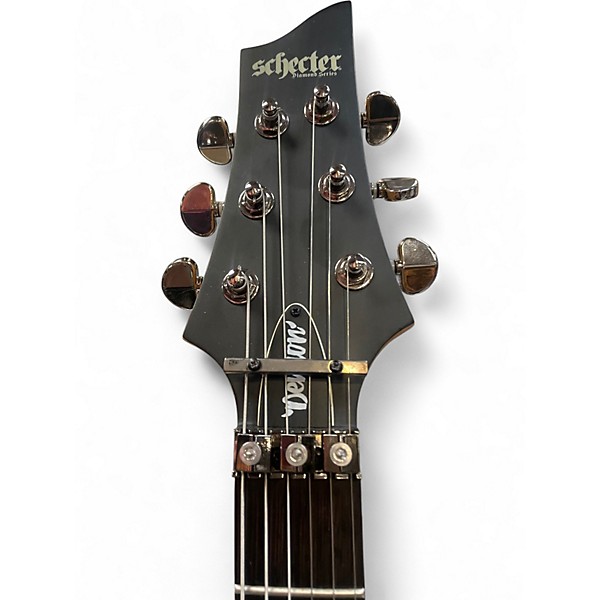 Used Schecter Guitar Research Demon 6 FR Black Solid Body Electric Guitar