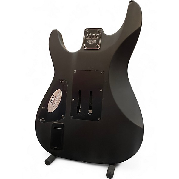 Used Schecter Guitar Research Demon 6 FR Black Solid Body Electric Guitar