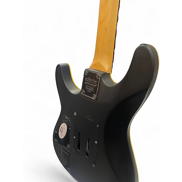 Used Schecter Guitar Research Demon 6 FR Black Solid Body Electric Guitar