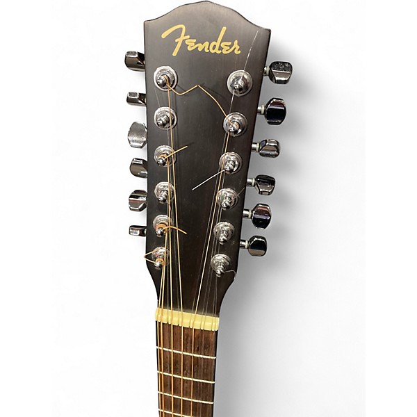 Used Fender JG-12CE Natural 12 String Acoustic Electric Guitar