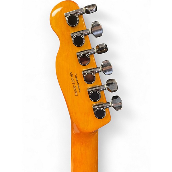 Used Fender Special Edition Custom Telecaster FMT HH Amber Solid Body Electric Guitar