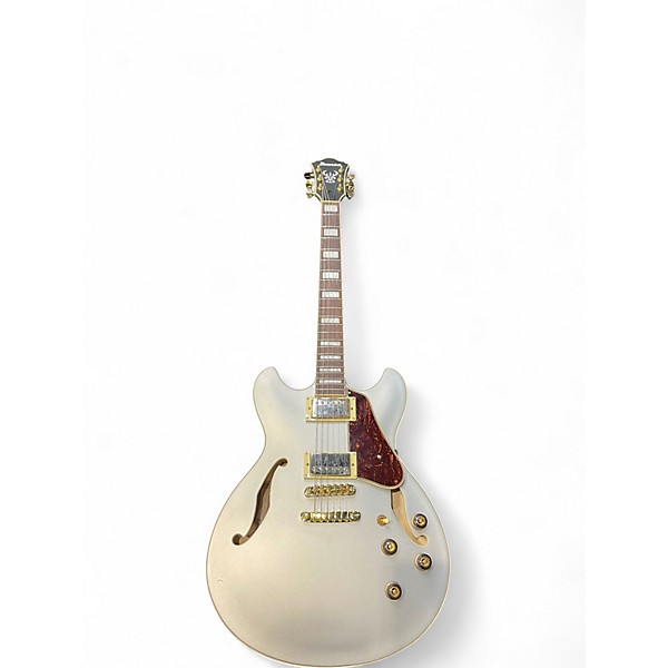 Used Ibanez AS73G Matte Silver Hollow Body Electric Guitar