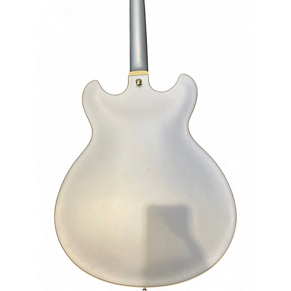 Used Ibanez AS73G Matte Silver Hollow Body Electric Guitar