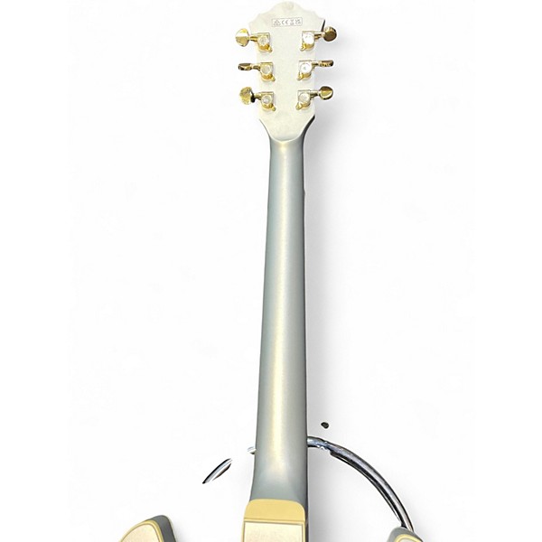 Used Ibanez AS73G Matte Silver Hollow Body Electric Guitar