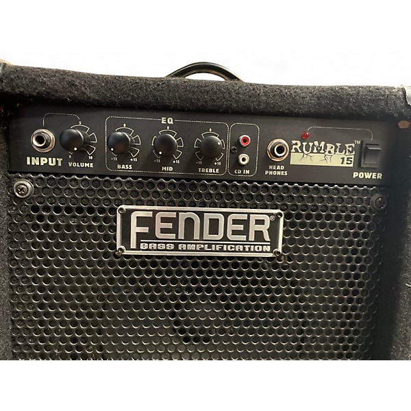 Used Fender Rumble 15 15W 1X8 Bass Combo Amp