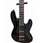 Used Schecter Guitar Research J4 Black Electric Bass Guitar