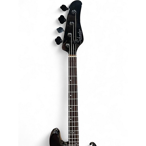 Used Schecter Guitar Research J4 Black Electric Bass Guitar