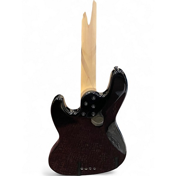 Used Schecter Guitar Research J4 Black Electric Bass Guitar