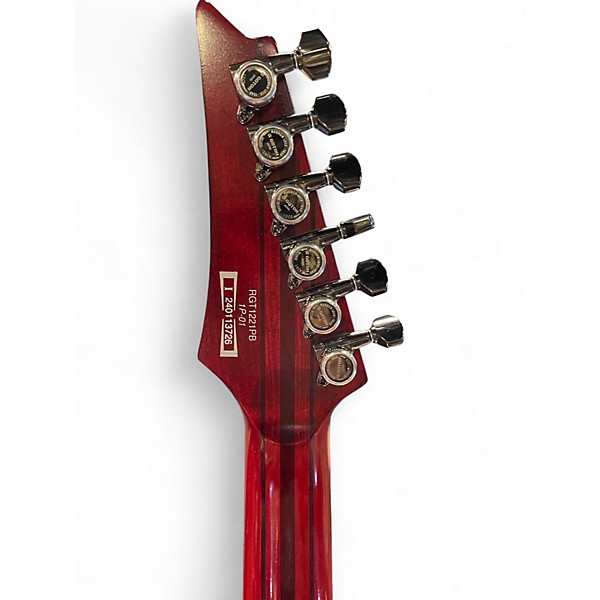 Used Ibanez RGT1221PB Trans Red Solid Body Electric Guitar