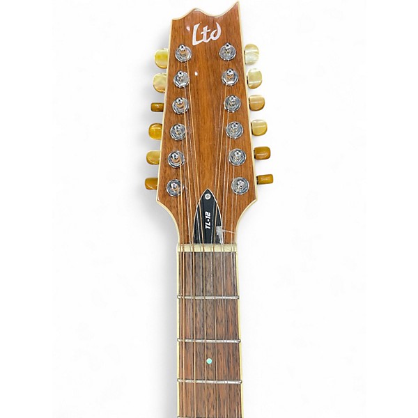 Used ESP LTD TL12 Black 12 String Acoustic Electric Guitar