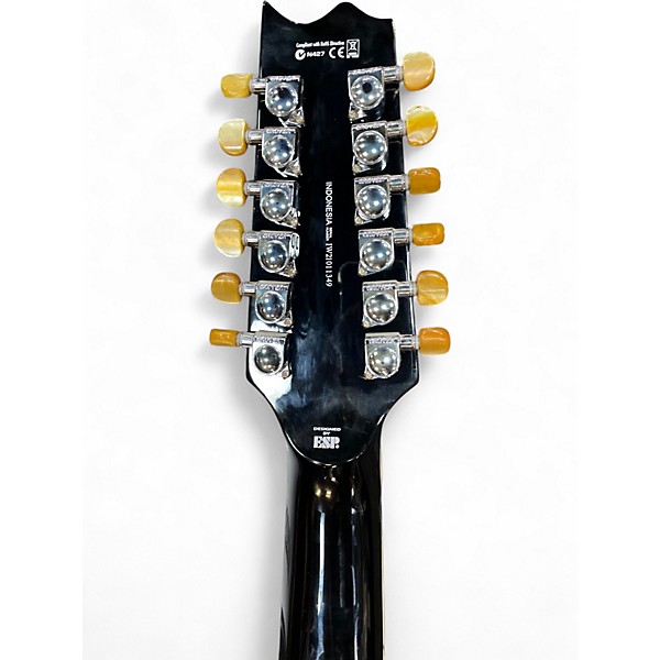 Used ESP LTD TL12 Black 12 String Acoustic Electric Guitar