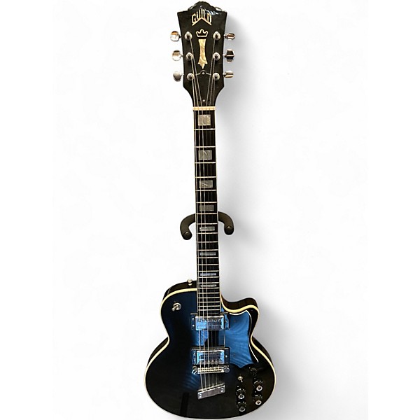 Vintage 1974 Guild M75 Bluesbird Black Solid Body Electric Guitar