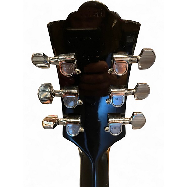 Vintage 1974 Guild M75 Bluesbird Black Solid Body Electric Guitar