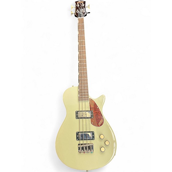 Used Gretsch jet club Vintage White Electric Bass Guitar